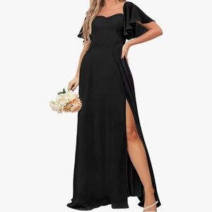 Sweatheart Black Dress